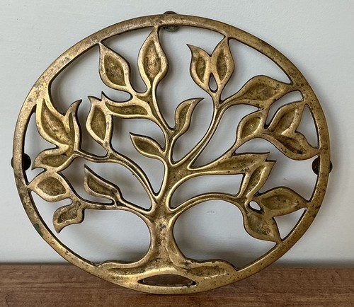 Vintage solid brass tree - vintage,