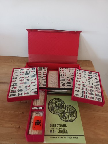 Vintage mahjong 144 - mahjong, bamboo