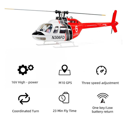 Flywing bell 206 helicopter - flywing,