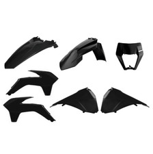 Polisport Enduro Restyle Plastics Kit KTM EXC EXC-F 2014-2016 Kit Black