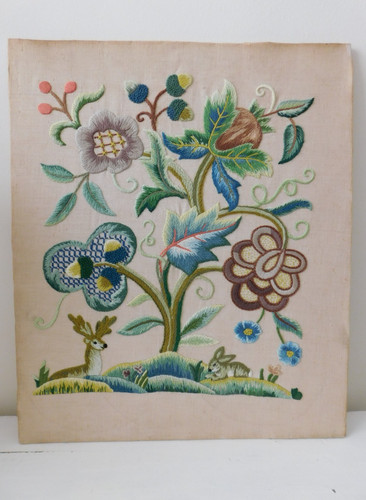 Vintage hand embroidered - hand,