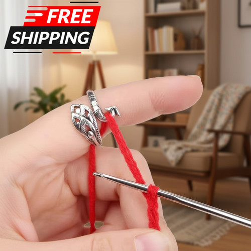 1pc adjustable crochet ring - 1pc,