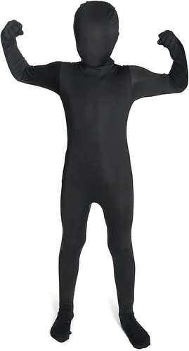 Kids black morphsuit - black,