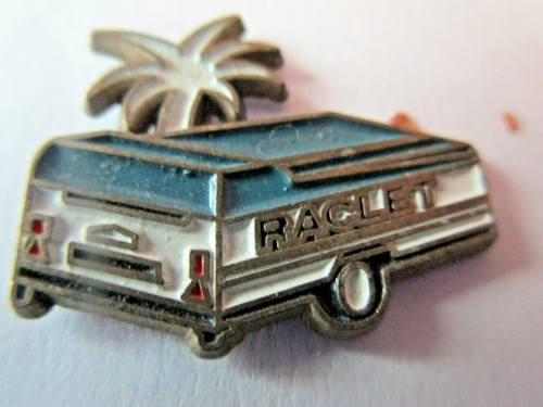Vintage camping pin - camping, /