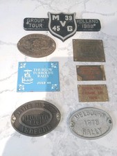 VINTAGE RALLY PLAQUE SIGN