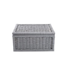 Grey Natural Wicker Basket