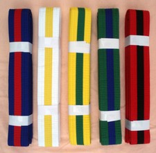 STRIPED BELTS - for Taekwondo