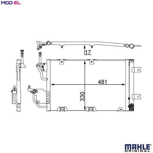 Condenser air conditioning - condenser,