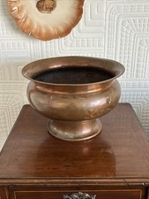 Large Antique Copper Planter