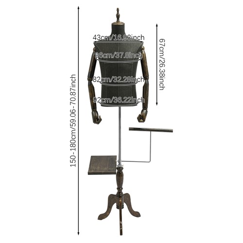 Male mannequin dress - dress, half