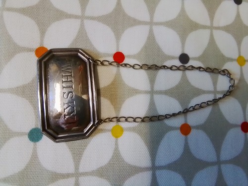 Two vintage silver - whisky, &