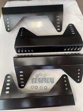 bucket seat mounting brackets,to Fit OMP,CORBEAU,sparco,cobra, (2 Pairs) Black