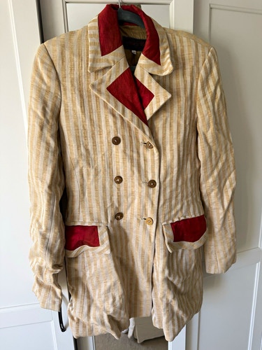 Selina blow beige red striped - selina,