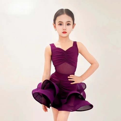 Purple kids latin dance - purple,