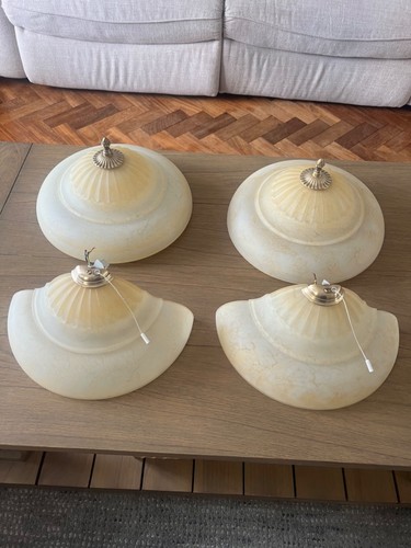 Art deco frosted glass - glass,, marble