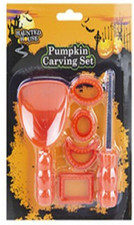 Haunted House Pumpkin Carving Set - 5 Piece Set - Orange