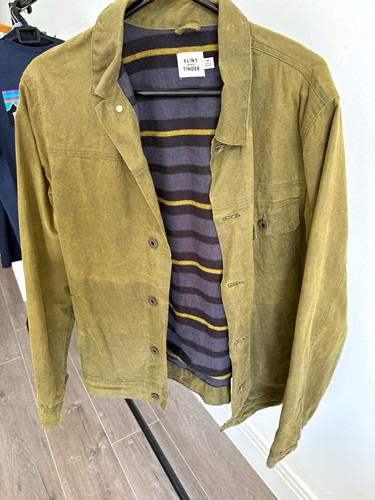 Flint and tinder waxed trucker - tinder,