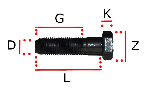 38mm mtd lawn - blade, bolt