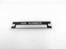 DATA PLATE FITS TO SPEEDBOAT YAMAHA SUZUKI JOHNSON MERC #327-8