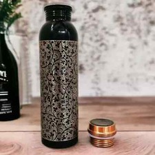 Antique Design Copper Water bottle For Ayurveda Health Benefits 1000ml