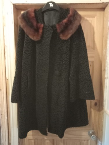 Vintage astrakhan fur - vintage,