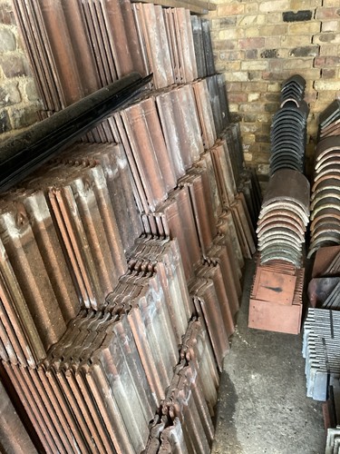Reclaimed roof tiles - roof,