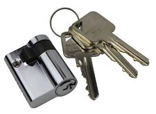 Garage Door Lock Barrel Garador Hormann 40mm Silver Half Euro Lock