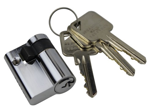 Garage door lock barrel - door,