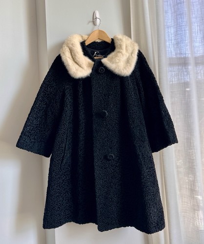 Vintage black persian lamb - vintage,