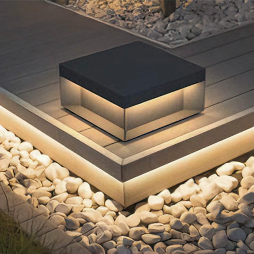 Outdoor square led pillar gate - pillar,