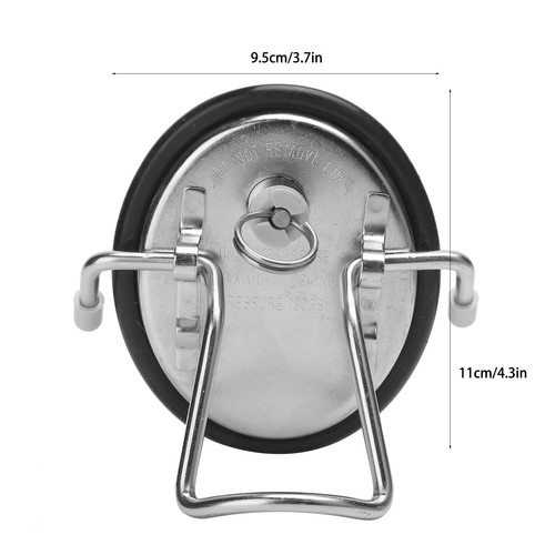 Stainless steel keg - stainless, lid