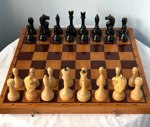 Large vintage soviet chess - vintage, set