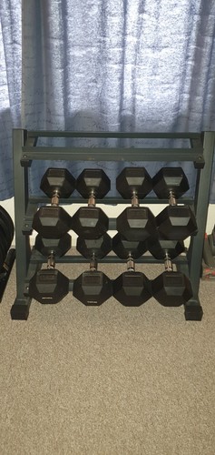Hex dumbbell set - set, with