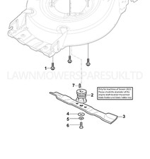GENUINE MOUNTFIELD SP45 LAWNMOWER (2020-2022)  BLADE ASSEMBLY PARTS