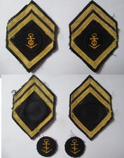 1990s German Navy sleeve shoulder rank function insignia patches badges various