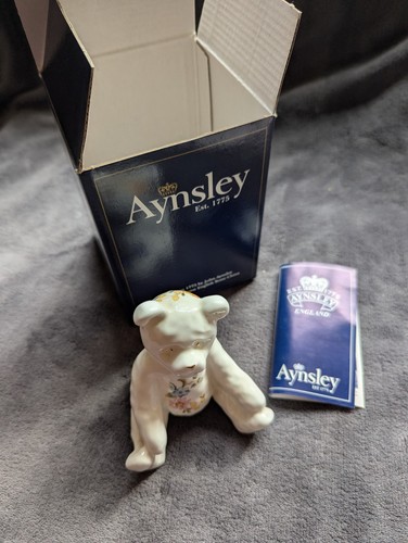 Aynsley bone china teddy bear - aynsley,