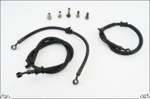 Front and rear brake hoses - and,