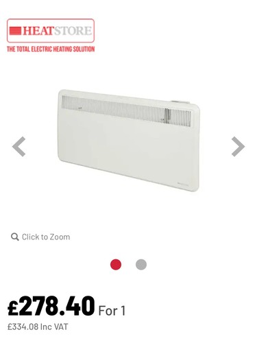 Heatstore 3kw panel heater - 3kw,