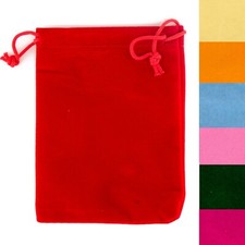 Suede Dice Bag (Select Colour) * Medium Felt Suede Feel Drawstring Pouch D&D DND