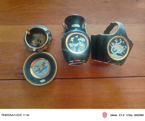 4pc vintage chokin art 24k - 4pc,