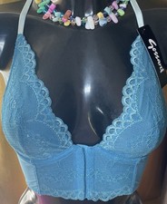 Size 32B Gossard Bra Superboost Blue Bralette NEW WITH TAGS  (0005)