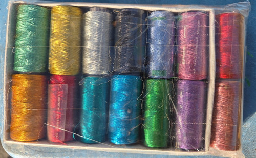 Metallic embroidery threads - embroidery,