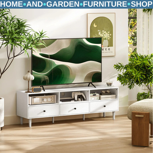 White stand with shelves - tv,