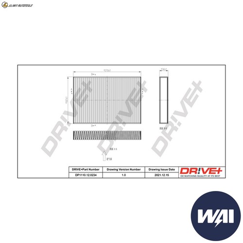 Filter interior air - filter,