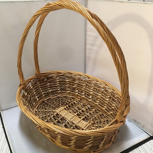 Woven wicker basket large - woven,