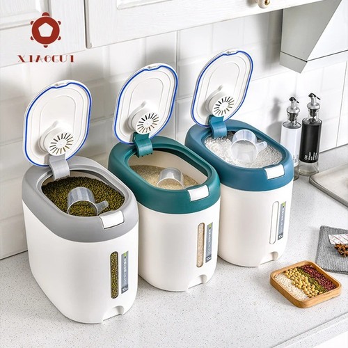 Rice dispenser 10kg airtight - dispenser,