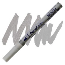 DecoColor Paint Marker, Premium Silver Ink, Bullet Tip, Fine, Opaque, Permanent