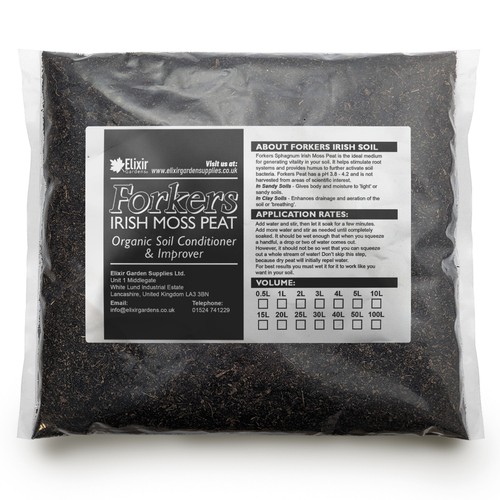 Forkers irish moss peat 100 - moss, 100%