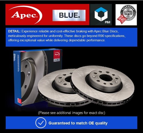Brake discs pair vented - 2x,