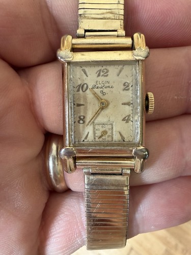 Vintage elgin deluxe 10k gold - 10k,